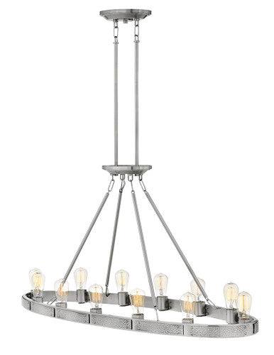 Hinkley Lighting Everett Twelve Light Linear Brushed Nickel 4396BN