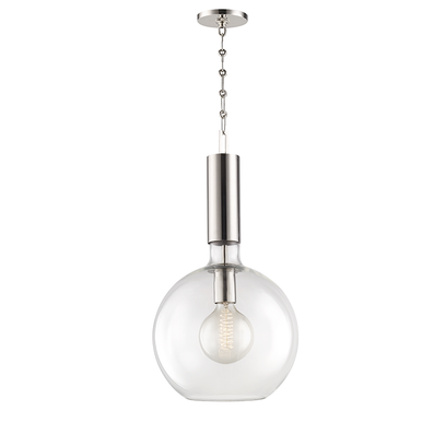 Hudson Valley Lighting Raleigh Pendant in Polished Nickel 1413-PN