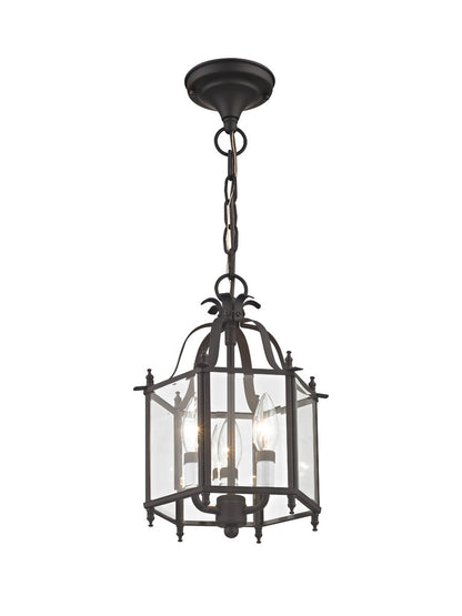 Livex Lighting Livingston Collection 3 Light Bronze Chain Hang/Ceiling Mount in Bronze 4403-07