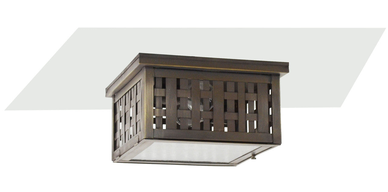 Northeast Lantern Weave Flush Mount 4404W