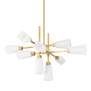 Corbett Lighting Artemis Chandelier in Vintage Brass 441-46-VB