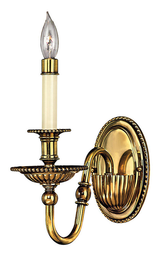 Hinkley Lighting Cambridge Single Light Sconce Burnished Brass 4410BB