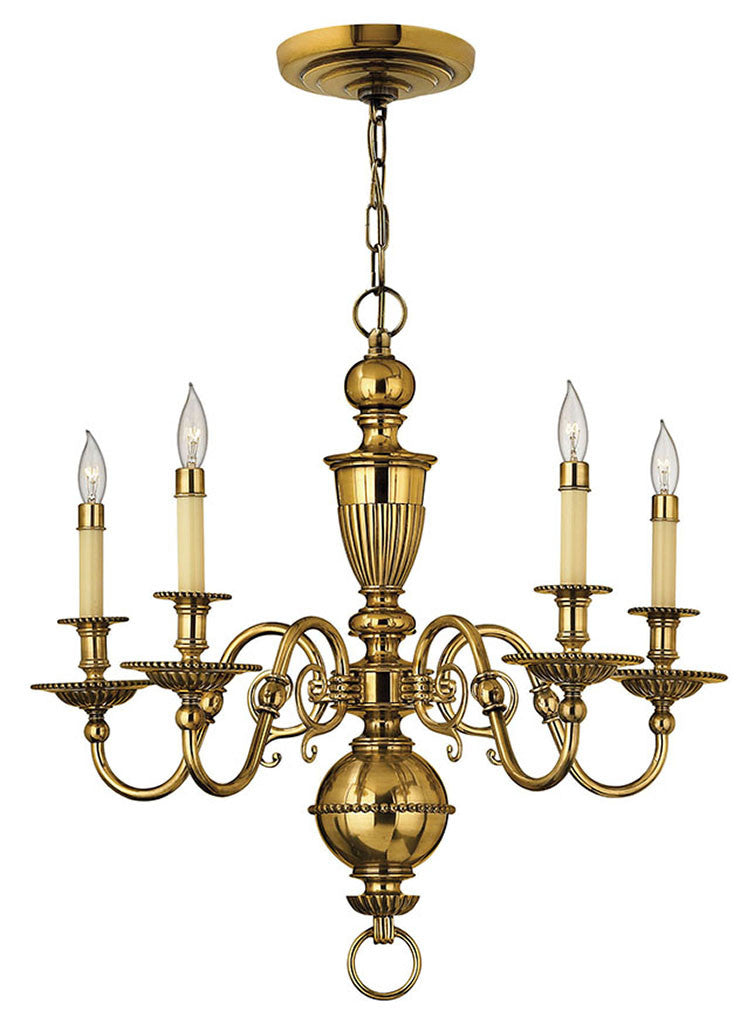 Hinkley Lighting Cambridge Small Single Tier Burnished Brass 4415BB