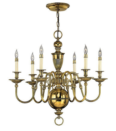 Hinkley Lighting Cambridge Medium Single Tier Burnished Brass 4416BB