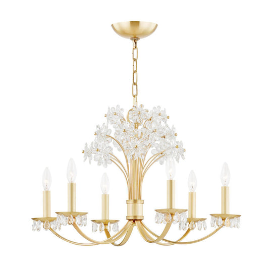 Hudson Valley Lighting Beaumont Chandelier in Aged Brass 4430-AGB