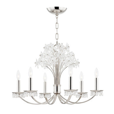 Hudson Valley Lighting Beaumont Chandelier in Polished Nickel 4430-PN