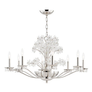 Hudson Valley Lighting Beaumont Chandelier in Polished Nickel 4438-PN