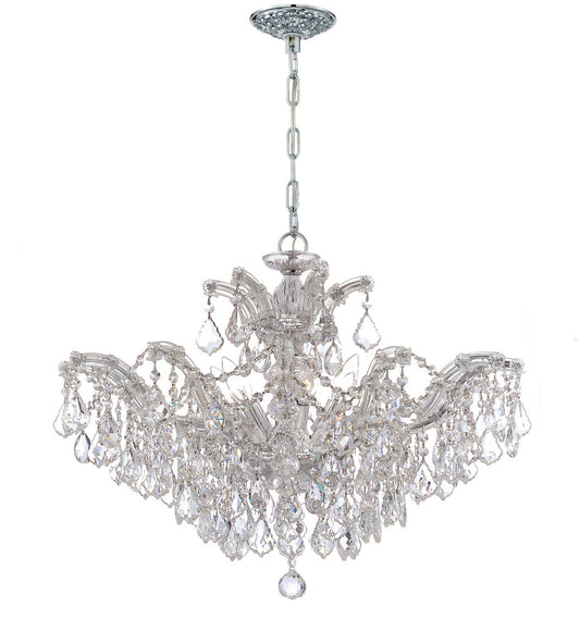 Crystorama Maria Theresa 6 Light Hand Cut Crystal Polished Chrome Chandelier 4439-CH-CL-MWP