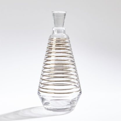 Global Views Platinum Banded Decanter 6.60506