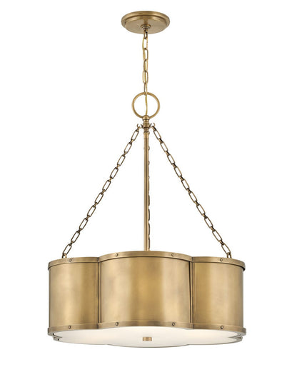 Hinkley Lighting Chance Medium Drum Heritage Brass 4446HB