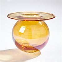 Global Views H20 Vase-Luster Orange-Small 6.60520