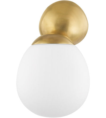 Corbett Lighting Marietta 1 Light Sconce in Brass 445-14-VB