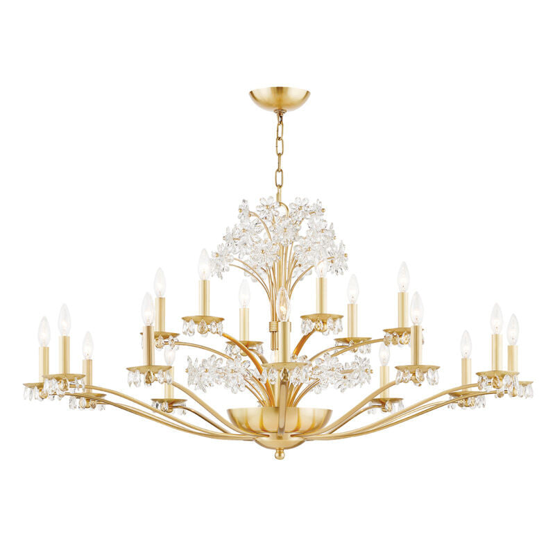 Hudson Valley Lighting Beaumont Chandelier in Aged Brass 4452-AGB