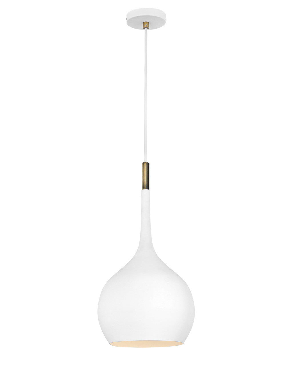 Hinkley Lighting Ziggy Medium Pendant Chalk White 4457CI