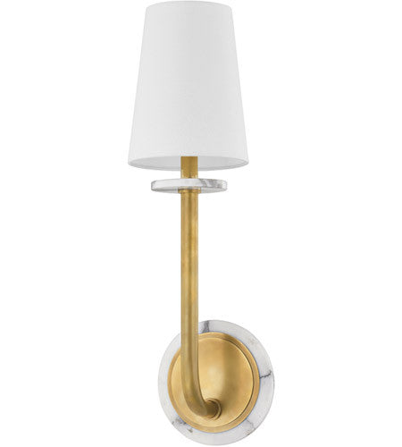 Corbett Lighting Avesta 1 Light Sconce in Brass 446-22-VB