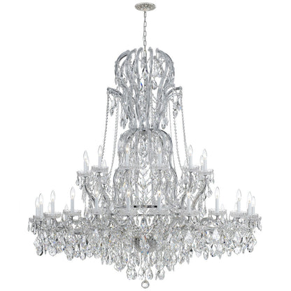 Crystorama Maria Theresa 37 Light Spectra Crystal Polished Chrome Chandelier 4460-CH-CL-SAQ