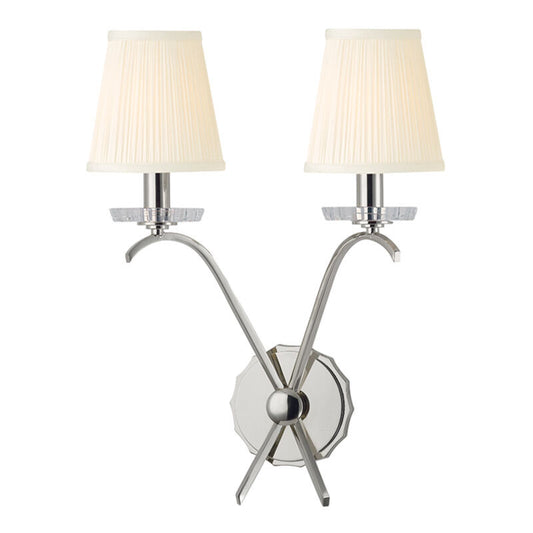 Hudson Valley Lighting Clyde Wall Sconce in Polished Nickel 4482-PN