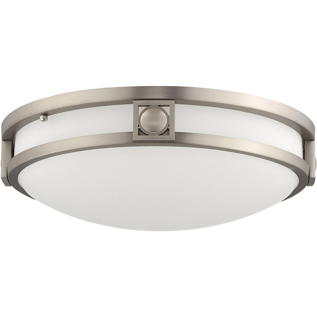 Livex Lighting Titania Collection 2 Light Brushed Nickel Ceiling Mount in Brushed Nickel 4487-91