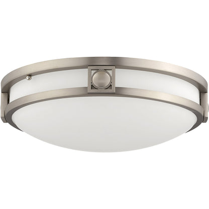 Livex Lighting Titania Collection 2 Light Brushed Nickel Ceiling Mount in Brushed Nickel 4487-91