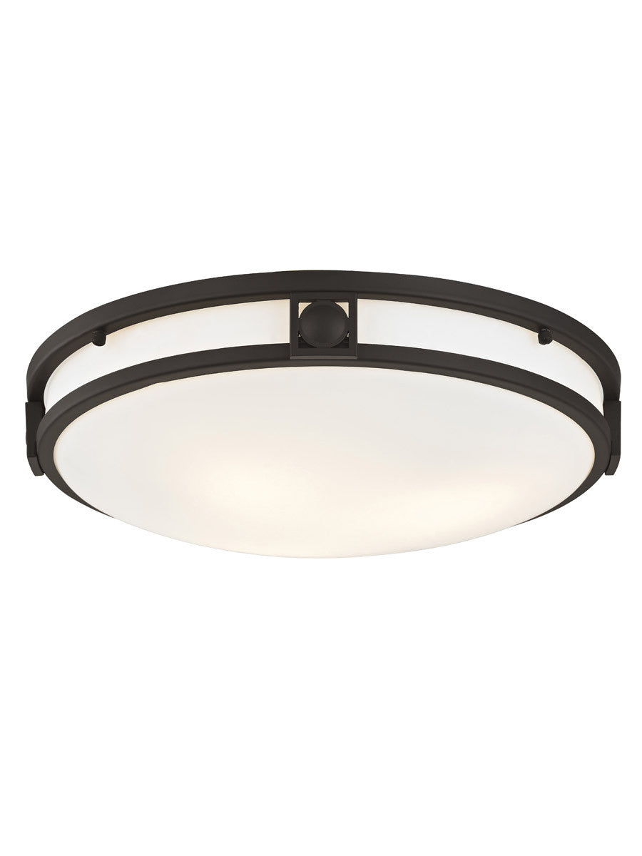 Livex Lighting Titania Collection 3 Light Bronze Ceiling Mount in Bronze 4488-07