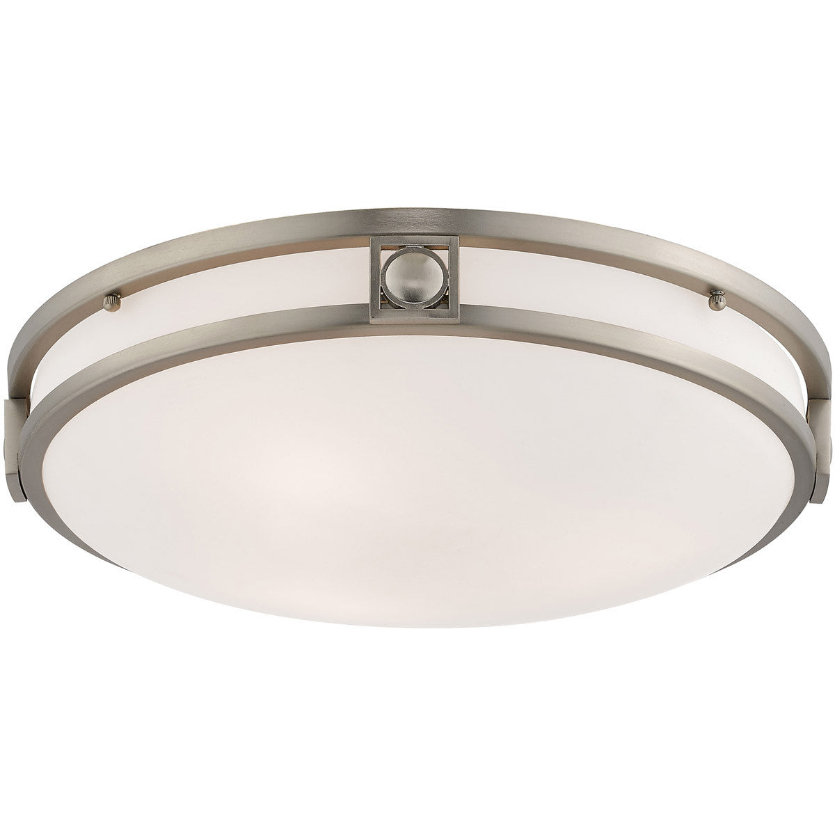 Livex Lighting Titania Collection 3 Light Brushed Nickel Ceiling Mount in Brushed Nickel 4488-91