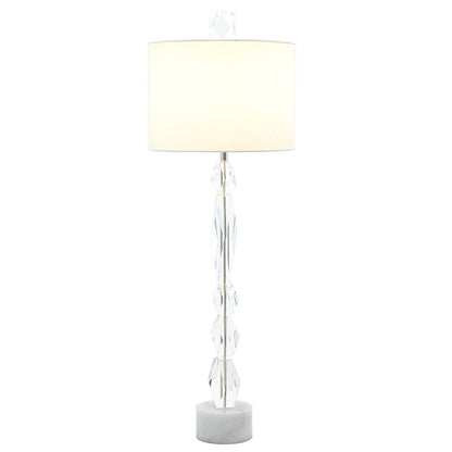 Global Views Facette Lamp with White Marble Base RT8.80005