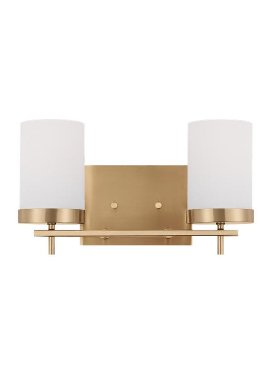 Visual Comfort Studio Sean Lavin Zire Two Light Bath in Satin Brass 4490302-848