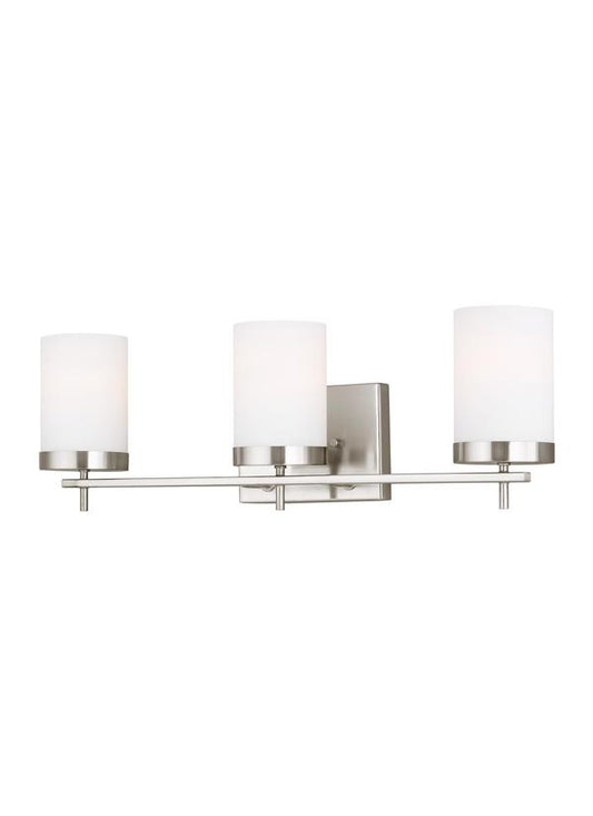 Visual Comfort Studio Sean Lavin Zire Three Light Bath in Brushed Nickel 4490303EN3-962