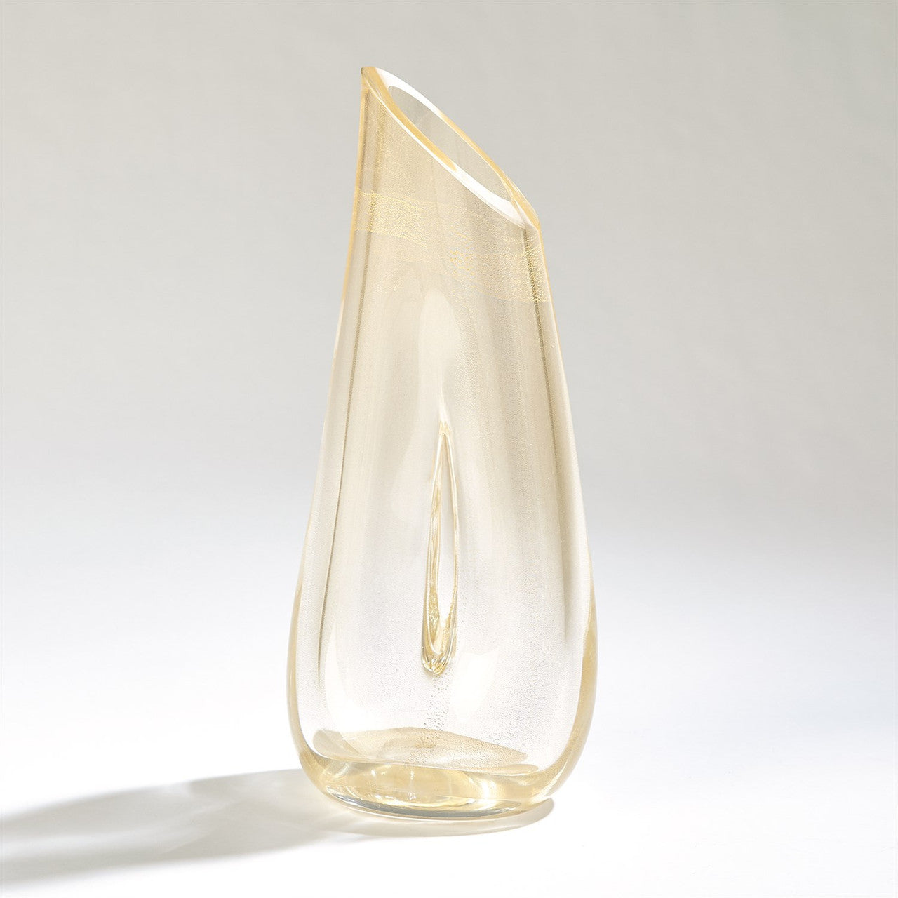 Global Views Golden Slant Vase 3.31575