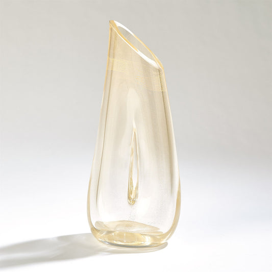 Global Views Golden Slant Vase 3.31575