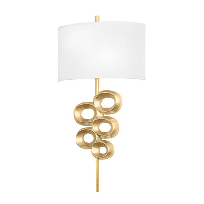 Corbett Lighting Tourmaline Wall Sconce in Vintage Gold Leaf 450-16-VGL