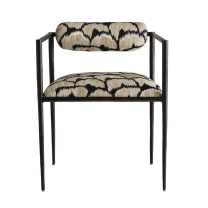 Arteriors Home Barbana Chair Ocelot Embroidery 4506