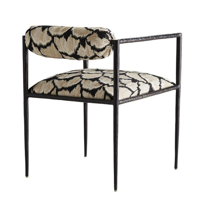 Arteriors Home Barbana Chair Ocelot Embroidery 4506