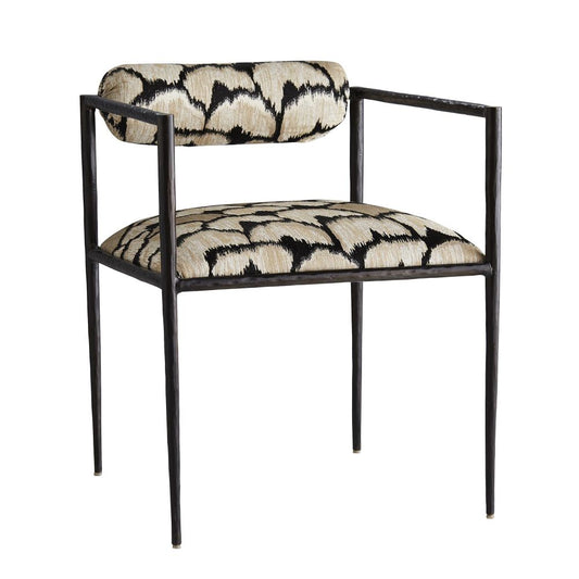 Arteriors Home Barbana Chair Ocelot Embroidery 4506