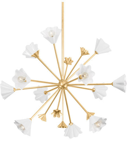 Corbett Lighting Julieta 12 Light Chandelier in Steel/Aluminum 451-38-VGL