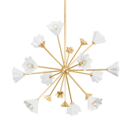 Corbett Lighting Julieta Chandelier in Vintage Gold Leaf 451-38-VGL