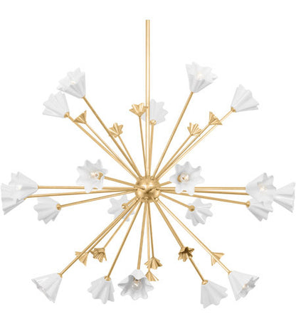 Corbett Lighting Julieta 20 Light Chandelier in Steel/Aluminum 451-44-VGL