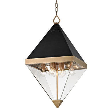 Hudson Valley Lighting Coltrane Lantern in Aged Brass 4515-AGB