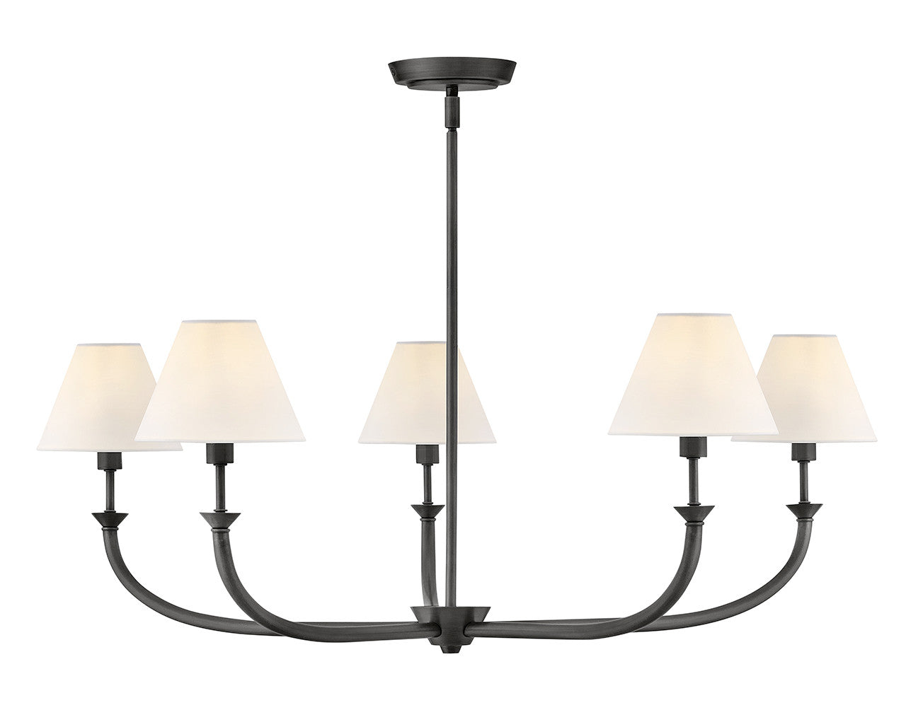 Hinkley Lighting Greta Large Formal Chandelier in Blackened Brass 45165BLB