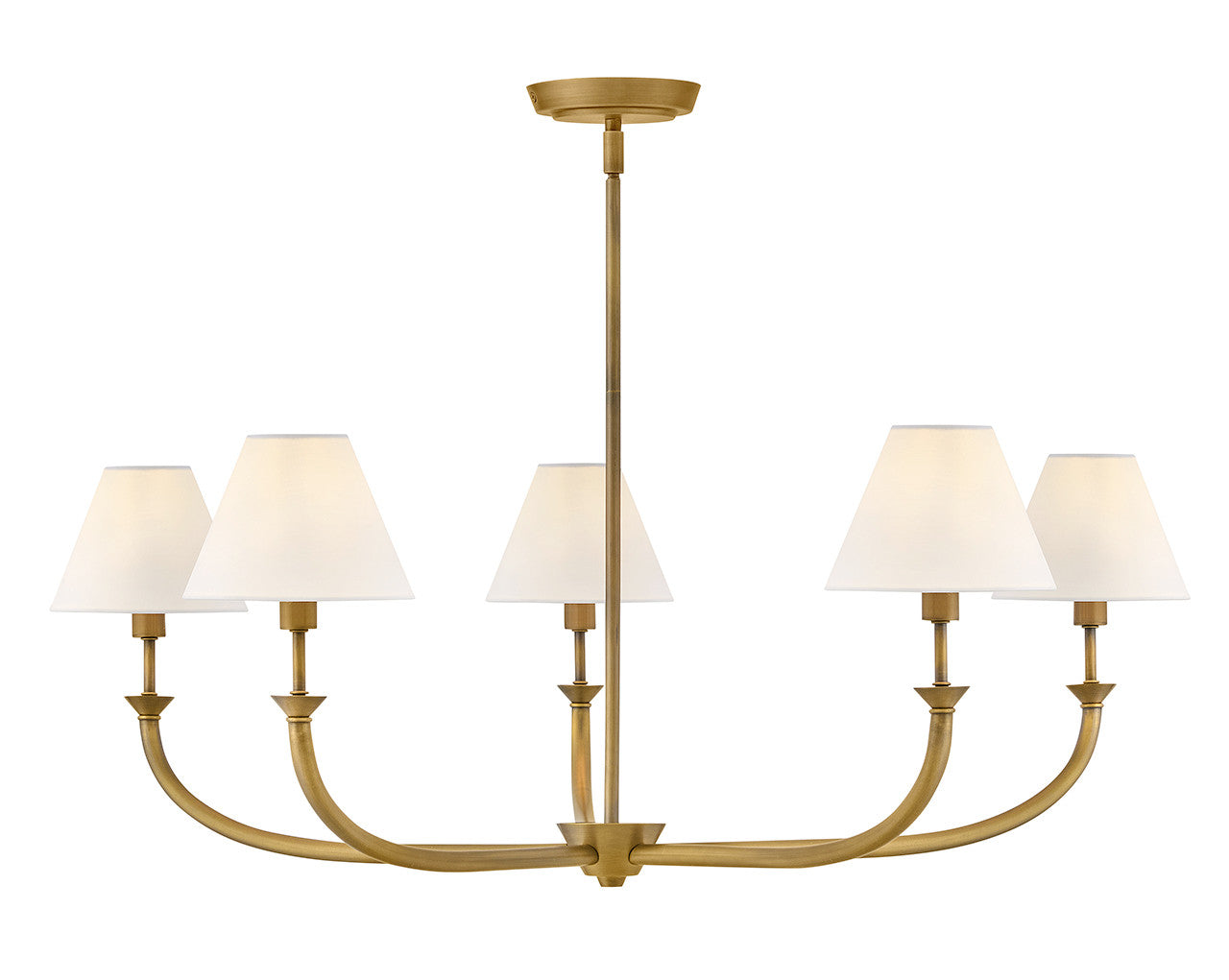 Hinkley Lighting Greta Large Formal Chandelier in Heritage Brass 45165HB