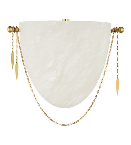 Corbett Lighting Fabriano 1 Light Sconce in Brass 452-10-VPB