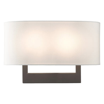 Livex Lighting ADA Wall Sconces Collection 2 Light Bronze Large ADA Sconce 45222-07