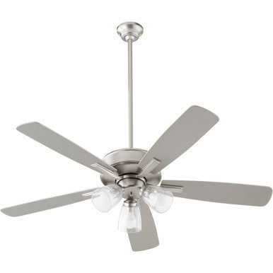 Quorum Ovation Ceiling Fan in Satin Nickel  4525-2365