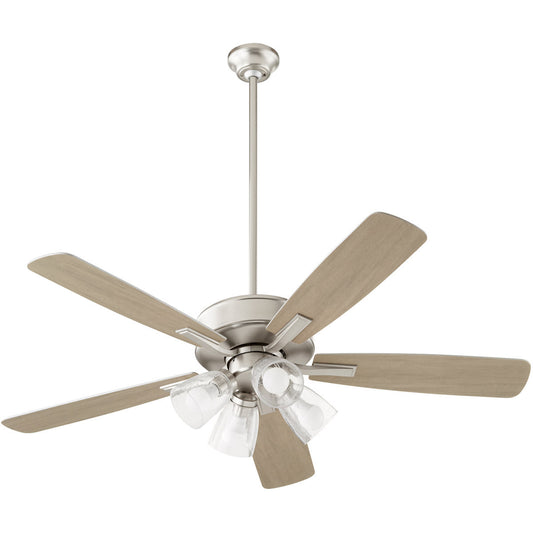 Quorum Ovation Ceiling Fan in Satin Nickel  4525-2465