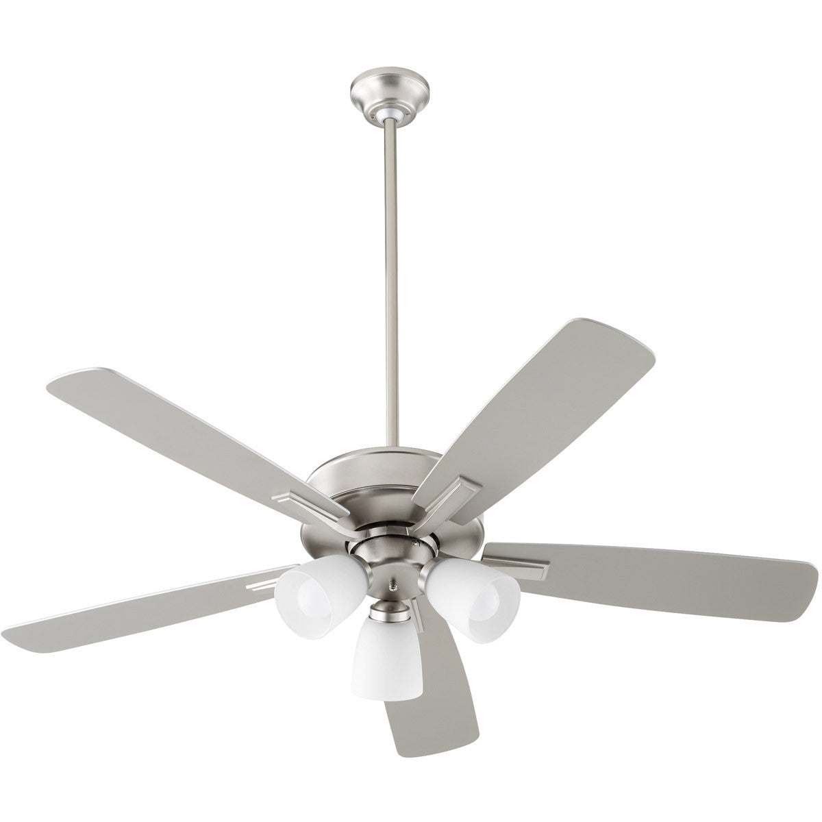 Quorum Ovation Ceiling Fan in Satin Nickel  4525-365