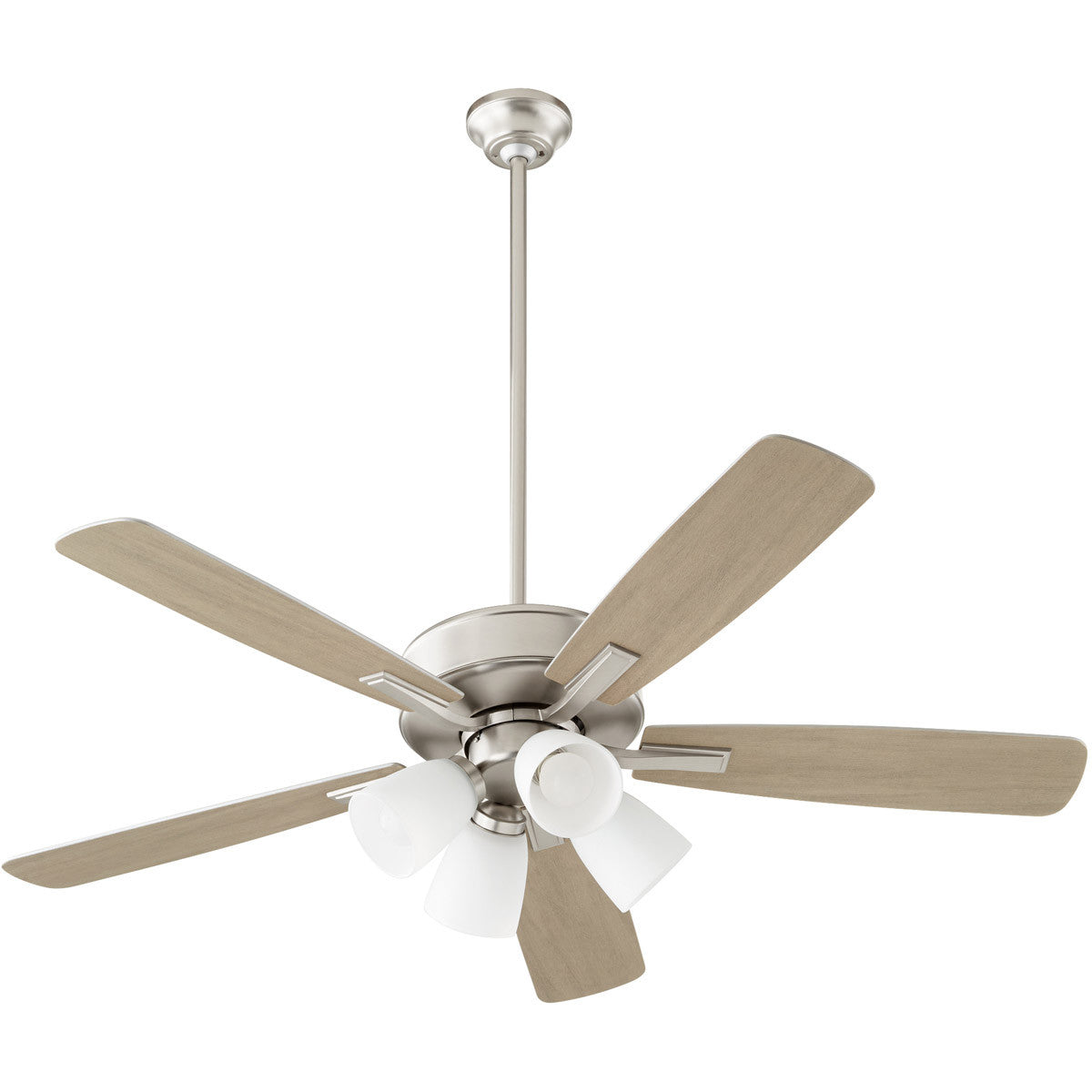 Quorum Ovation Ceiling Fan in Satin Nickel  4525-465