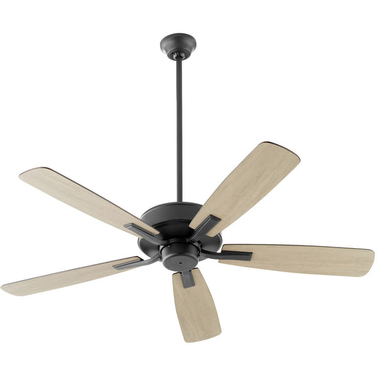 Quorum Ovation Ceiling Fan in Matte Black  4525-59