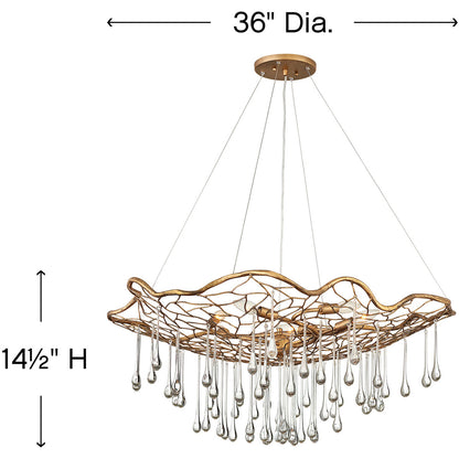 Hinkley Lighting Laguna Large Single Tier Burnished Gold 45306BNG