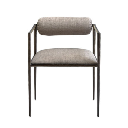 Arteriors Home Barbana Chair Pewter Texture 4543