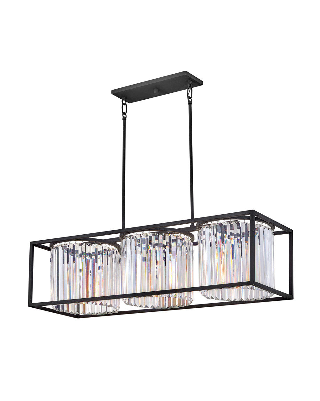 Hinkley Lighting Giada Three Light Linear Black 4556BK